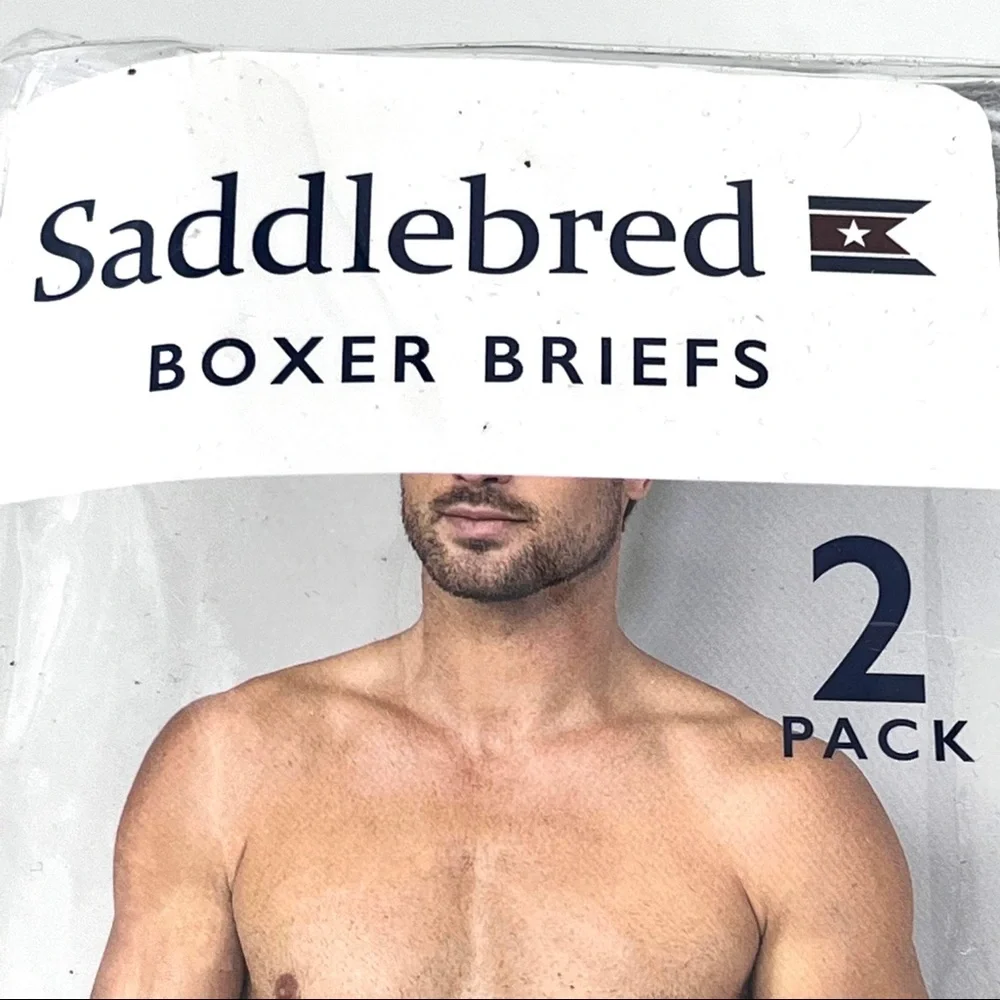 Belk Men's Saddlebred 2-Pack Boxer Brief - L - Picture 4 of 6